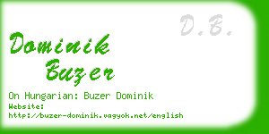 dominik buzer business card